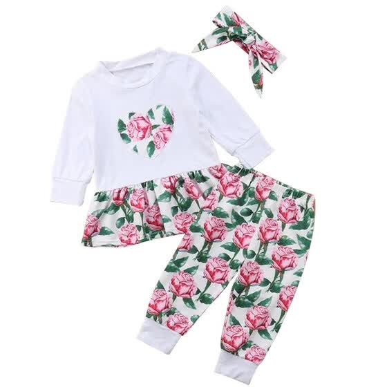 rose print baby clothes