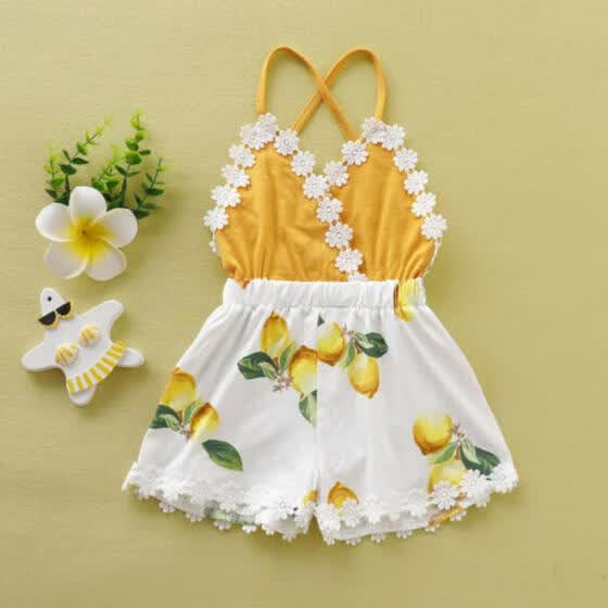 baby girl lemon outfit