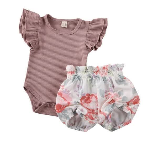 baby girl clothes with ruffles