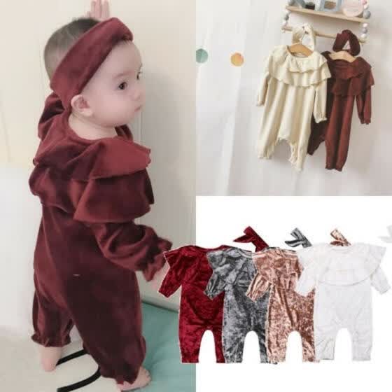 velvet jumpsuit baby