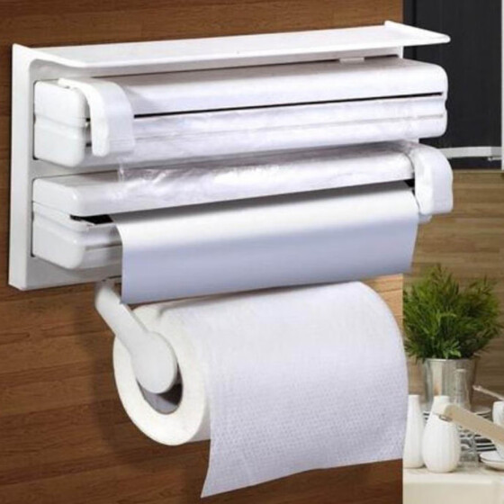 No Drilling Stainless Steel Paper Towel Holder/Kitchen Towel Rack 2pack Paper Towel Dispenser for Bathroom Wall-Mounted Holder For Cling Film Toilet Cabinet BluePower Kitchen Paper Roll Holder 