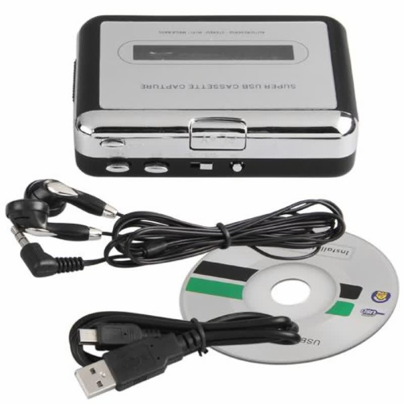 Shop Cassette Tape to MP3 USB Flash Drive CD Audio Converter Music Player Accessory Online from