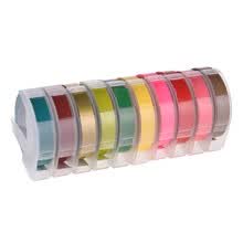 3D Plastic Embossing Label Tape 9mm 3m Replace DYMO 1610 12965 Label Maker Tape