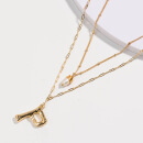 Shop Gold A Z 26 Alphabets Letters Necklace For Women Multicolor Pearl Zircon Pendant Necklace Couple Name Letters Fashion Jewelry Online From Best Chain Necklaces On Jd Com Global Site Joybuy Com