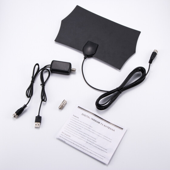 4K Digital Indoor Amplified TV Antenna With Amplifier 200 Miles Range HD 1080P
