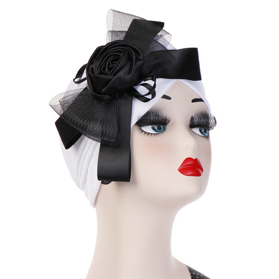 Women Lady Big Bowknot Muslim Hat India Caps Female Cancer Chemo Hat Beanie Scarf Turban Head Wrap Cap