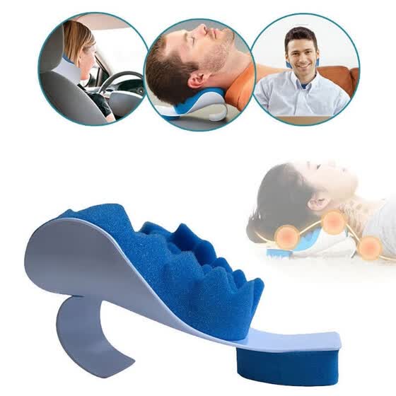 Shop Blue Neck And Shoulder Massage Relaxation Pillow Relief Neck