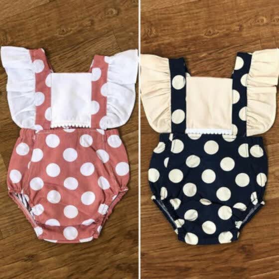 Shop Au Infant Baby Girl Polka Dot Romper Bodysuit Jumpsuit Outfits Clothes Summer Online From Best On Jd Com Global Site Joybuy Com