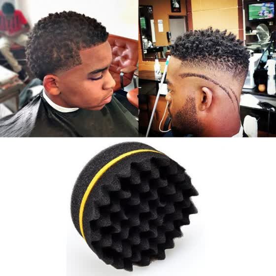 Shop Salon Barber Wave Double Sided Hair Brush Sponge For Dreads