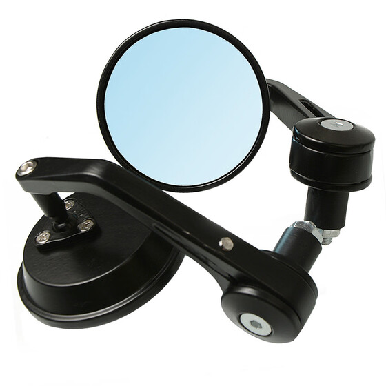 High Quality Motorcycle Bike Round 7//8/" Handle Bar End Side Rearview Side Mirror