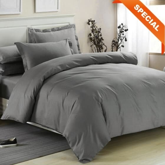 Shop 1pcs Comfort Plain Duvet Cover Bed Sheet Twin Full King