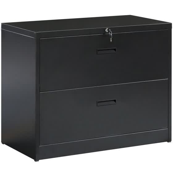 Shop Modernluxe Lateral File Cabinet Anti Tilt Structure More File Space Office Lock Design 2 Drawers Black Online From Best Home Office Furniture On Jd Com Global Site Joybuy Com