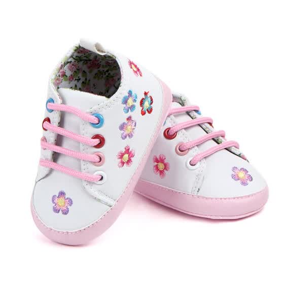 Shop Infant Baby Shoes Pu Leather Cartoon Floral Style First Walker Girls Toddler Kids Footwear Soft Sole No Slip Prewalkers Online From Best Baby Shoes On Jd Com Global Site Joybuy Com