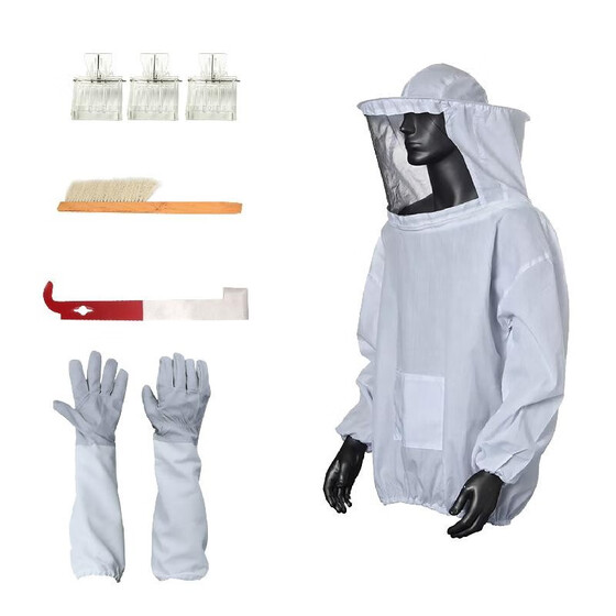 New Body Beekeeping Bee Keeping Suit Equipment Coat Beekeeping Tool Set US