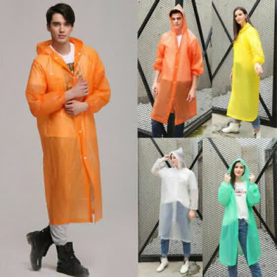 pvc raincoat with hood