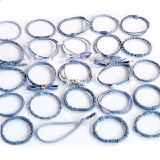 Shop 9 12 24pcs Women Hairline Cute Simple Lady Hair Ring Hair Tie