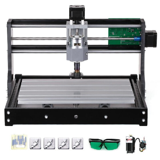 CNC3018 DIY Router Kit 2in1 Laser Engraving Machine GRBL Control 3 Axis 5500mw