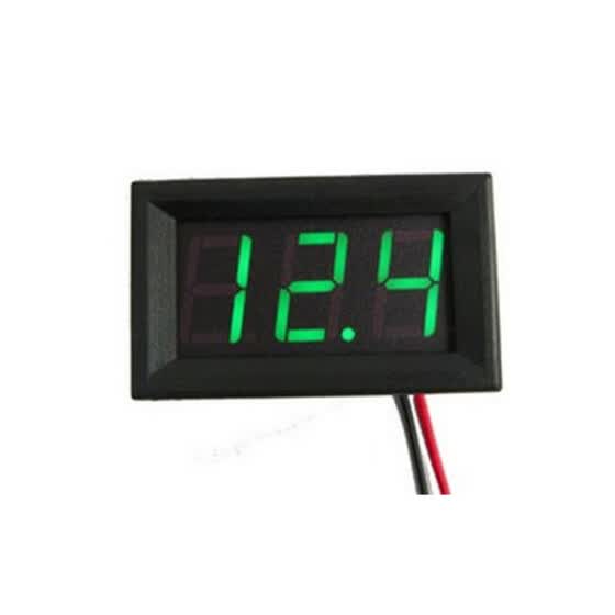 Mini voltmeter tester Digital voltage test battery DC 0-30V red auto car JALUK