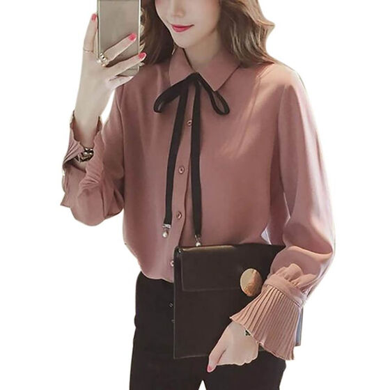 Womens Clothing Blouses Summer v-Neck Tops Sun Protection Female Perspective Thin Shirts