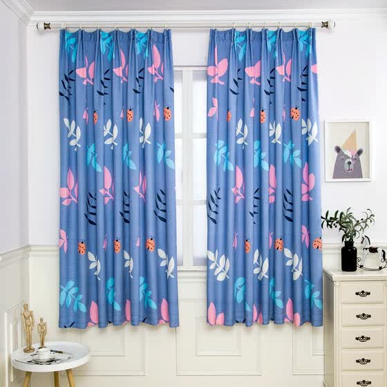 Shop Simple Nordic Style Half Blackout Curtains Boy Girl Bedroom