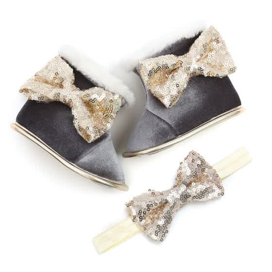 sequin baby shoes