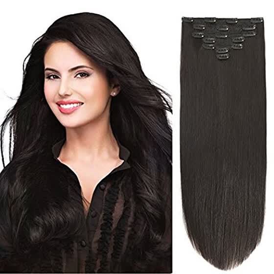 Shop Bhf Hair Clip In Hair Extensions Remy Hair Straight Weave