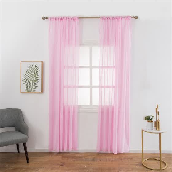 Shop Pure Color Ramie Cotton Yarn Simple Decorative Window