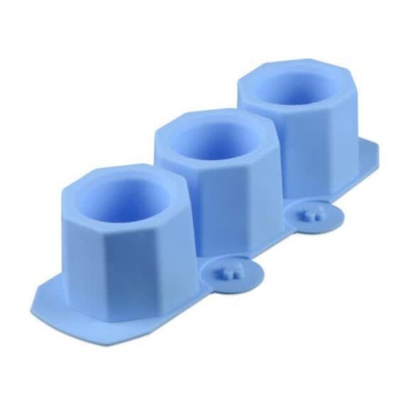 EE/_ DIY OCTAGONAL SILICONE MOLD FLOWER POT CAKE MOULD CLAY ICE CUBE TRAY TOOL NI