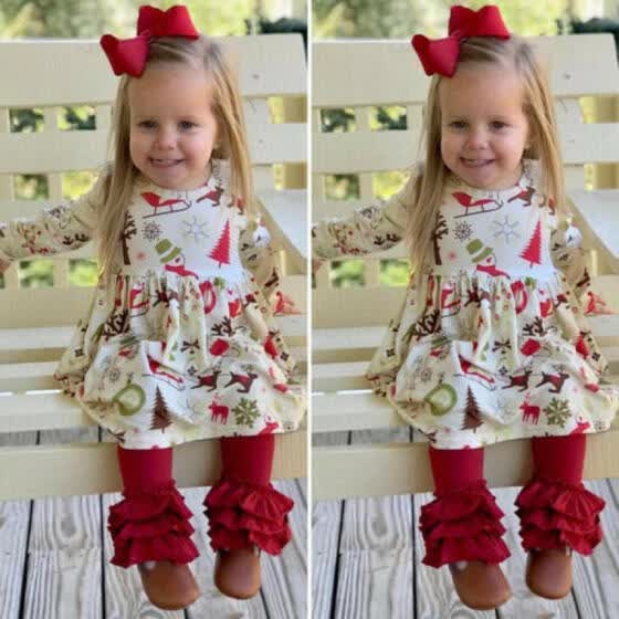 christmas ruffle pants