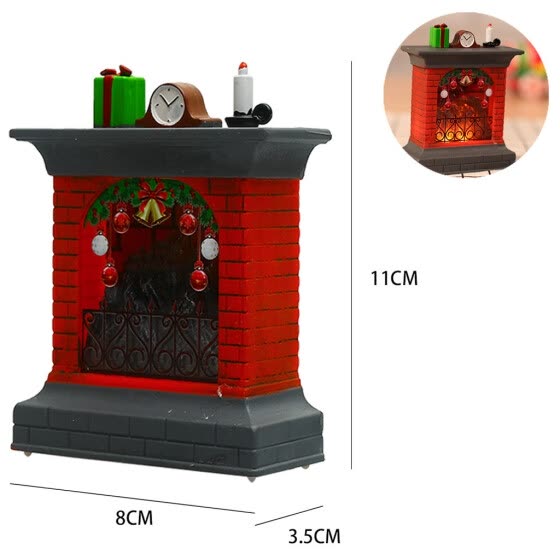 Shop Follure Christmas 3d Fireplace Xmas Stocking Night Light