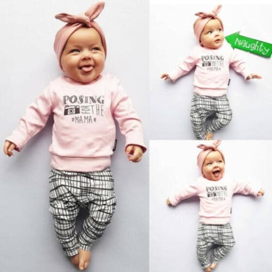cute baby outfits with headbands