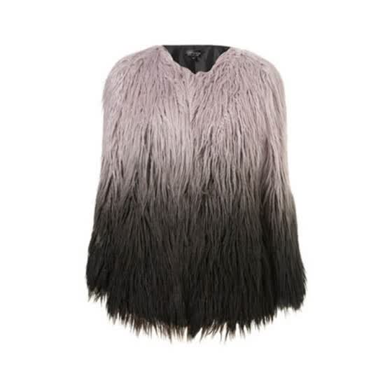 long hair faux fur jacket