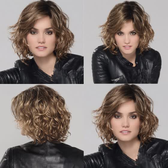 Shop Fashion Synthetic Short Curly Hair Wig Wave Hair Natural Hair