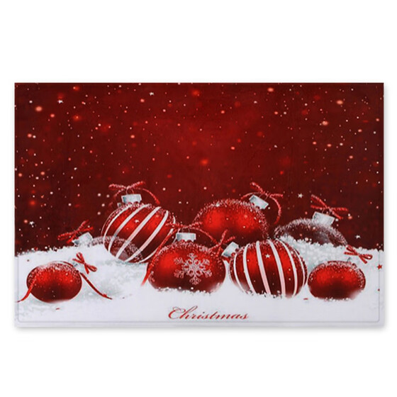 Christmas Area Rug Christmas Indoor Doormat,Coral Fleece Runner for Kitchen Living Dining Room Bedroom