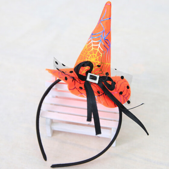 Mini Witch Hat On Headband  Halloween Fancy Dress Props Kid Cosplay Party Gifts
