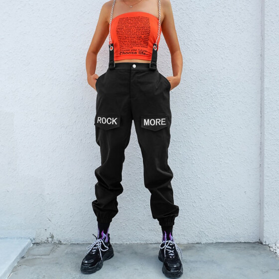 cargo pants with chain womens