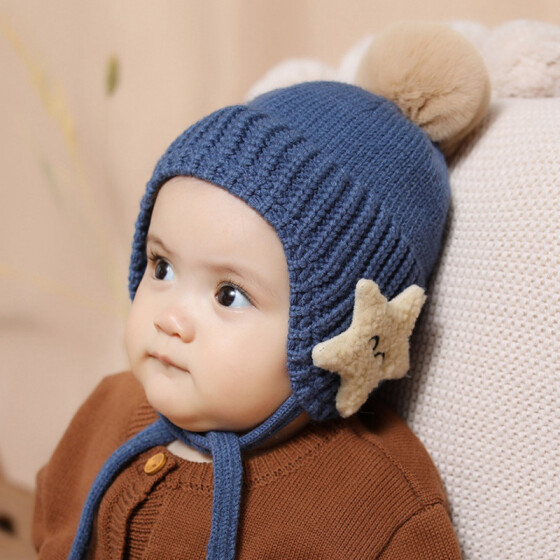 Spring Autumn Star Baby Hat Knit Cap Unisex Mesh Knit Cotton Children Fashion