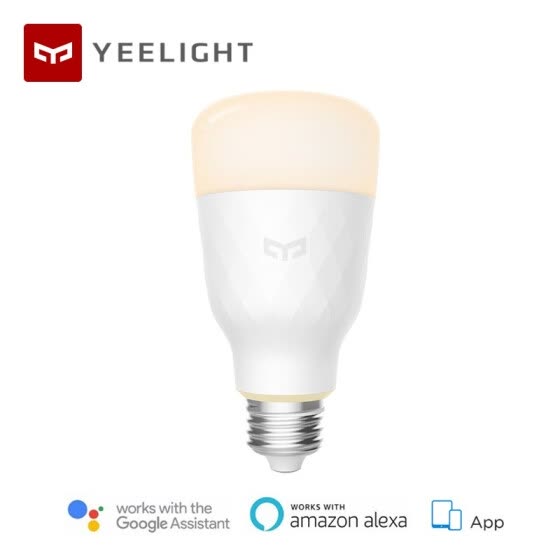 Official Global Version Xiaomi Yeelight Adjustable Color Temperature Wi-Fi Dimmable 60W Equivalent E27 220V Smartphone Control