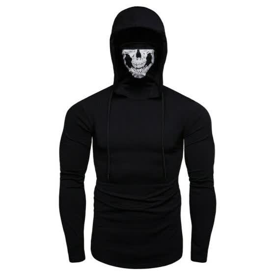 thin black hoodie mens