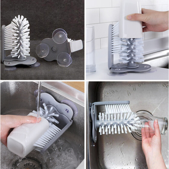 Shop Siaonvr Creative Suction Cup Glass Bottle Cleaning Brush