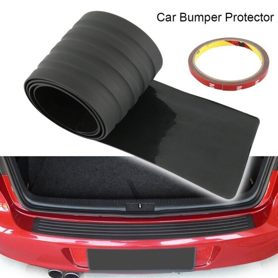 Car Sill Plate Bumper Guard Protector Carbon Fiber Pad Cover Trim Universal