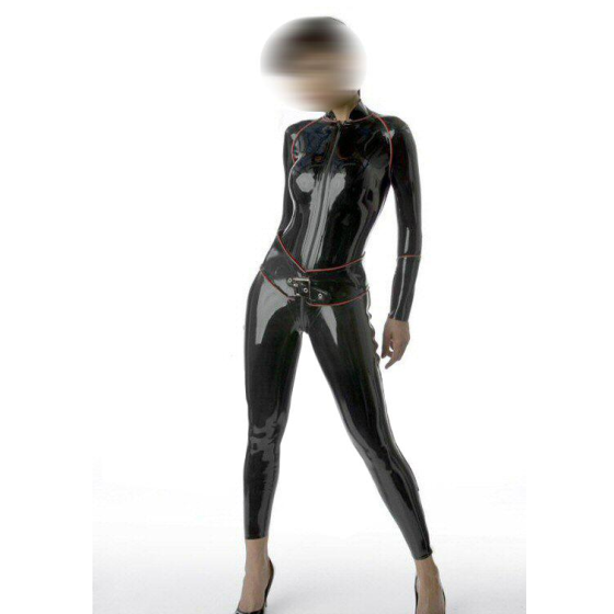 Shop Latex 100 Rubber Suit Bodysuit Catsuit Pure Wetlook Black 04mm Size Xxs Xxl Online From