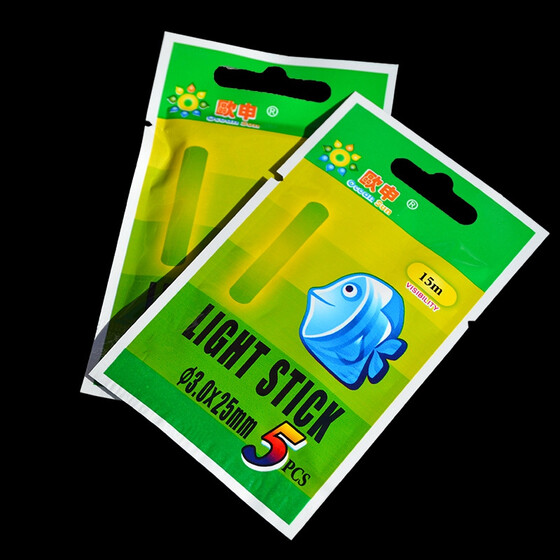 50Pcs Light Fishing Lightstick Fluorescent Float Night Dark Glow Stick