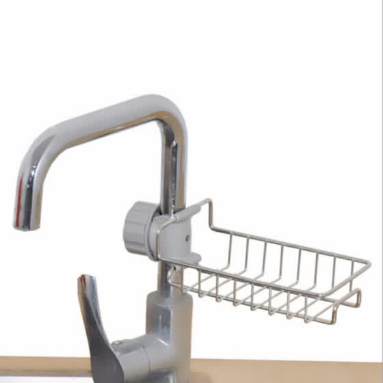 Shop Kitchen Faucet Sponge Holder Adjustbale Sink Caddy Organizer