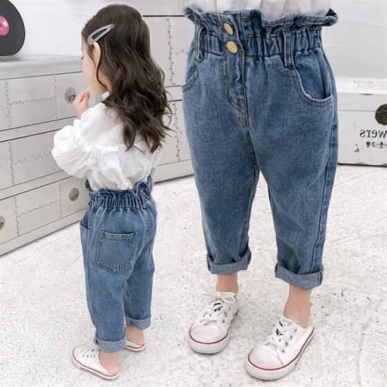 little girl jeans elastic waist