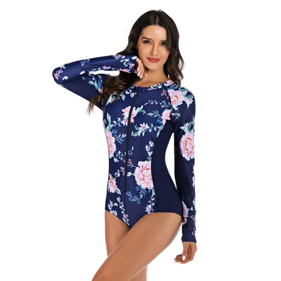 women rash guard one-piece swimwear sun protection zip neck long sleeve tankini sporty surfing diving suit swimsuit sanya black amazoncouk clothing on women's rash guard swimsuit one piece