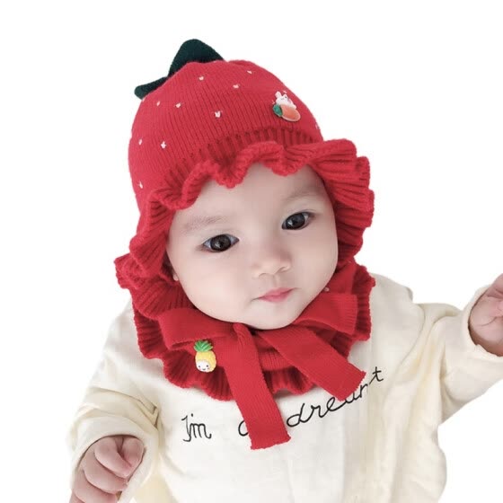 infant hat and scarf