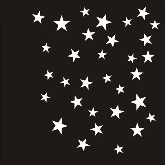 Star Wall Stickers Mixed Size Kids Decal Art Nursery Bedroom Vinyl Decoration