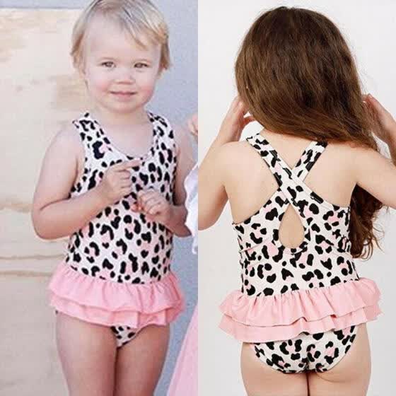 leopard baby swimsuit