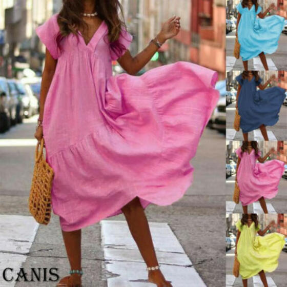 womens cotton summer dresses uk